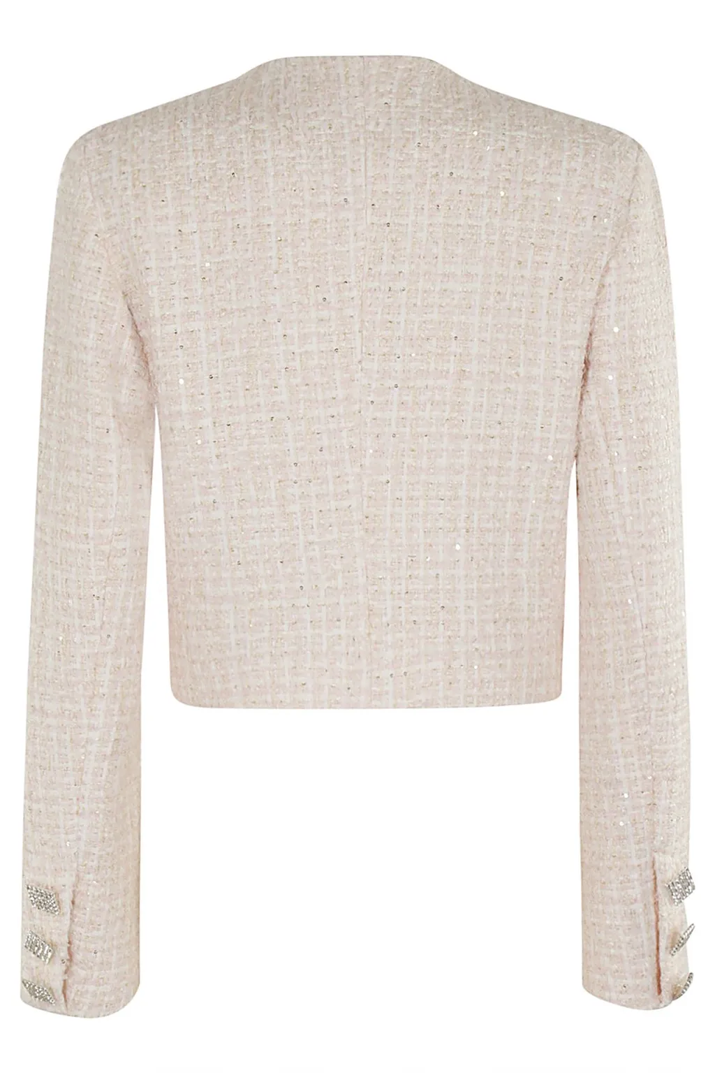 Rotate Sequin-Embellished Cropped Jacket