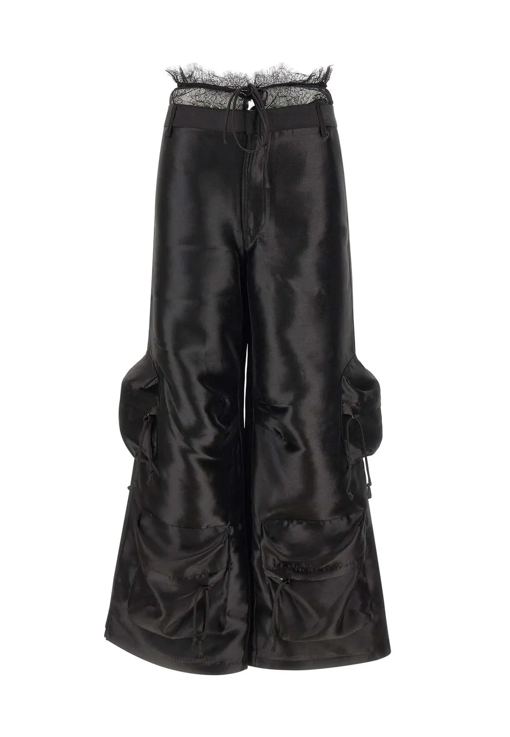 Rotate Lace Flared Cargo Pants