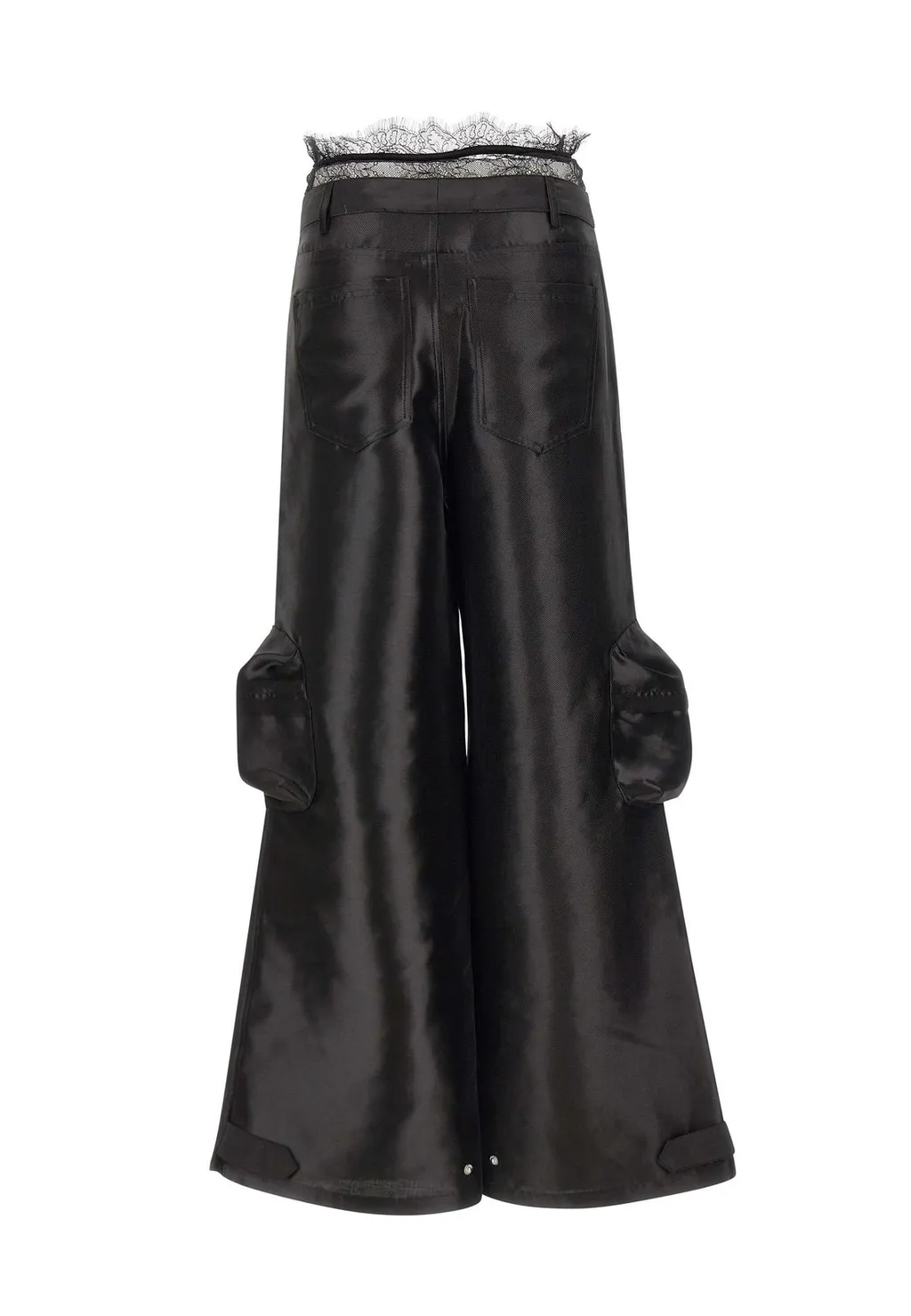 Rotate Lace Flared Cargo Pants
