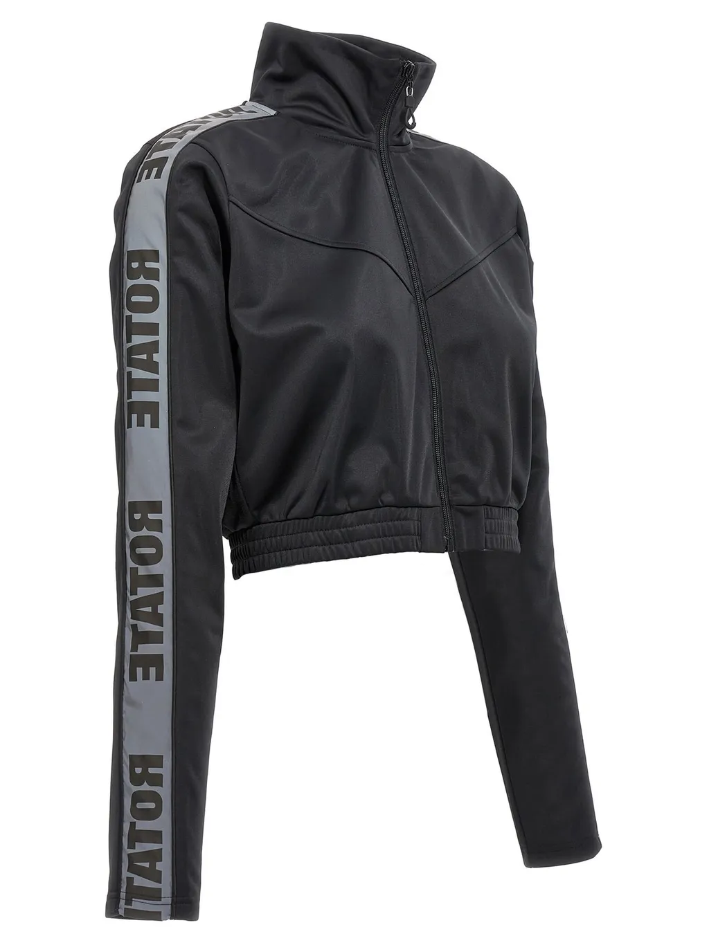 Rotate Logo-Tape Cropped Track Jacket