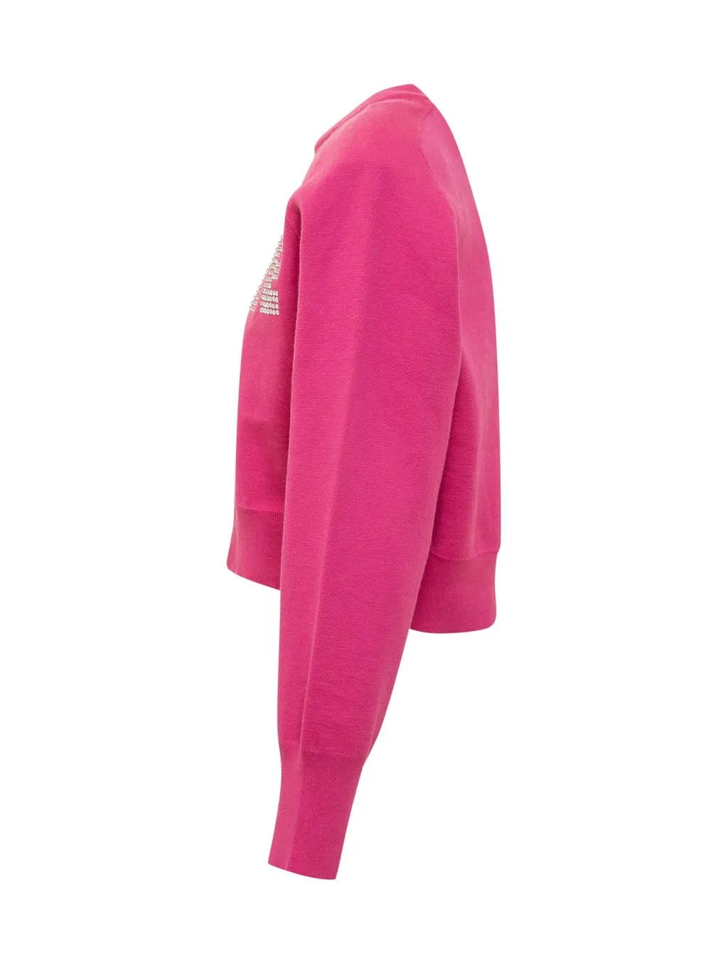 Rotate Logo Embellished Cropped Sweatshirt