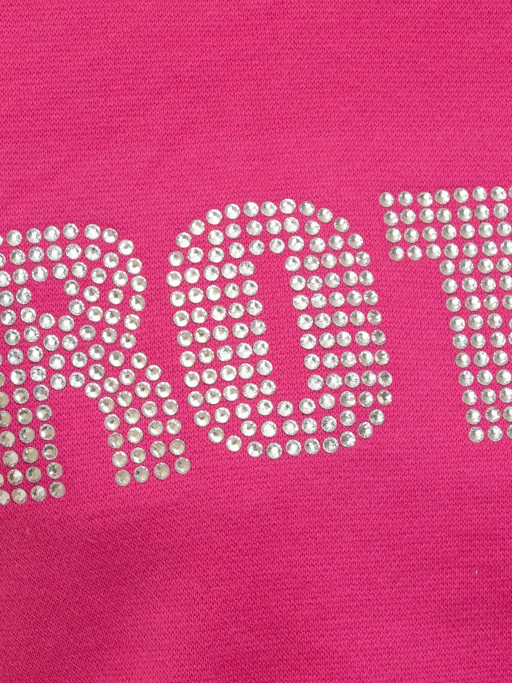 Rotate Logo Embellished Cropped Sweatshirt