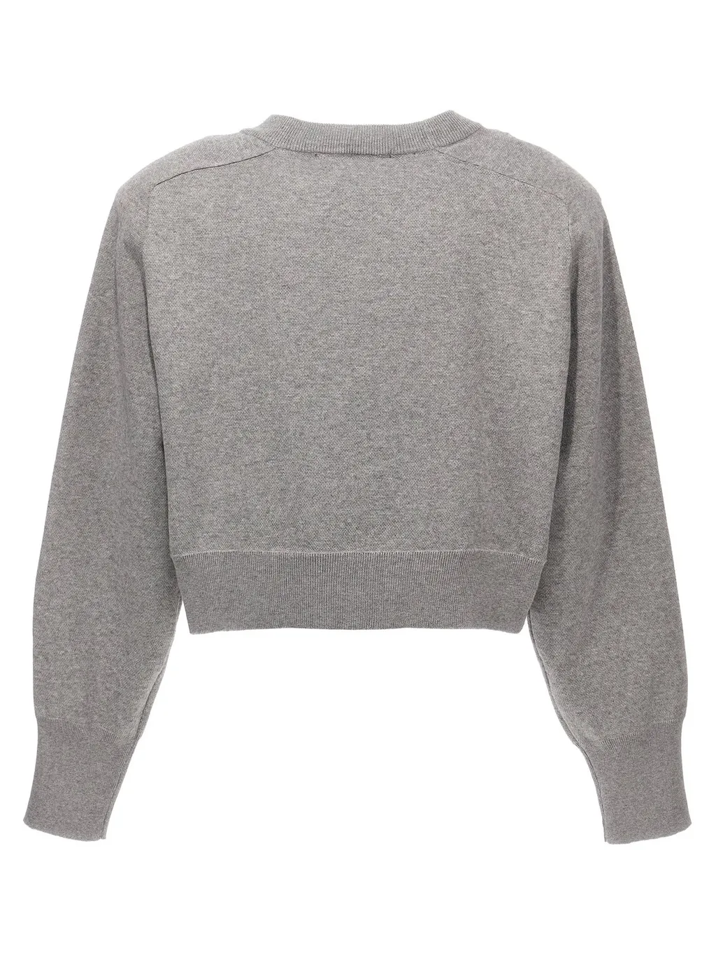 Rotate Logo Embellished Knitted Cropped Jumper