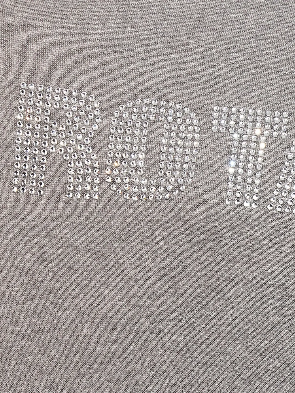 Rotate Logo Embellished Knitted Cropped Jumper