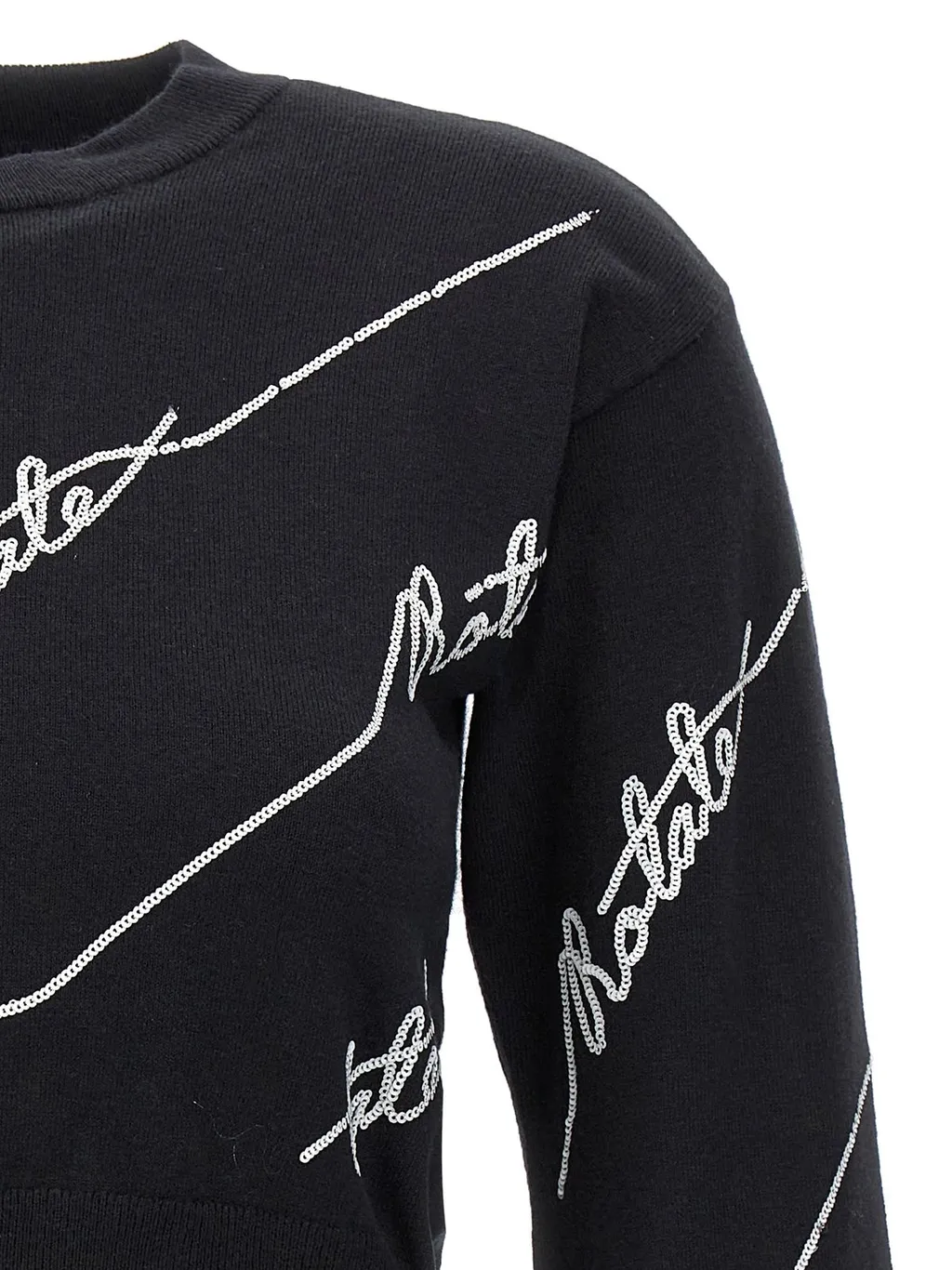 Rotate Sequinned Logo Jumper