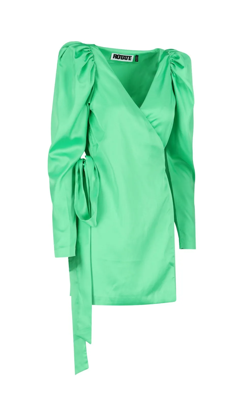 Rotate Bridget V-Neck Wrap Mini Dress