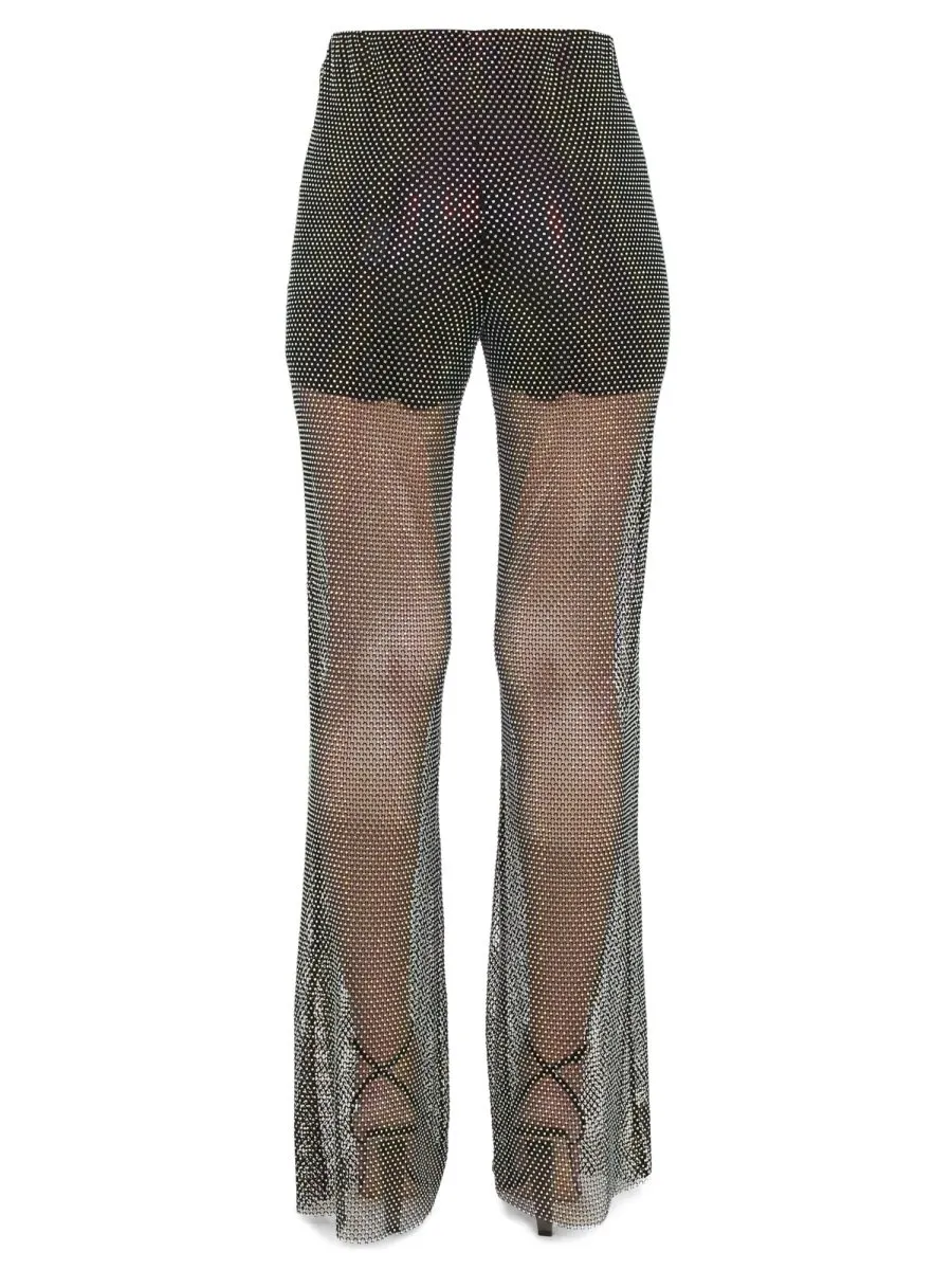 Rotate Mesh Wide-Leg Pant