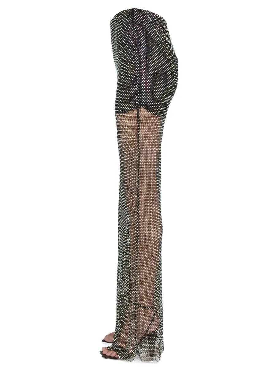 Rotate Mesh Wide-Leg Pant
