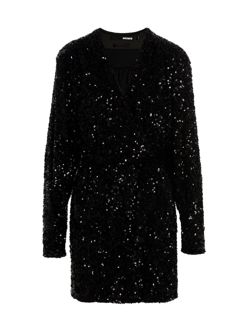 Rotate V-Neck Sequinned Wrap Dress