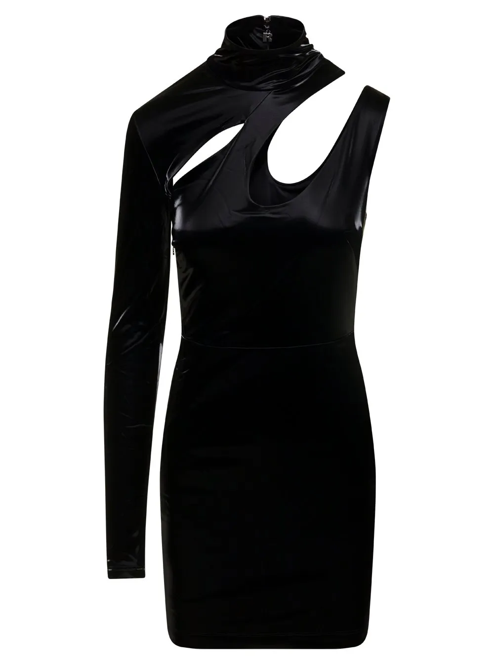 Rotate Cut-Out One Shoulder Mini Dress