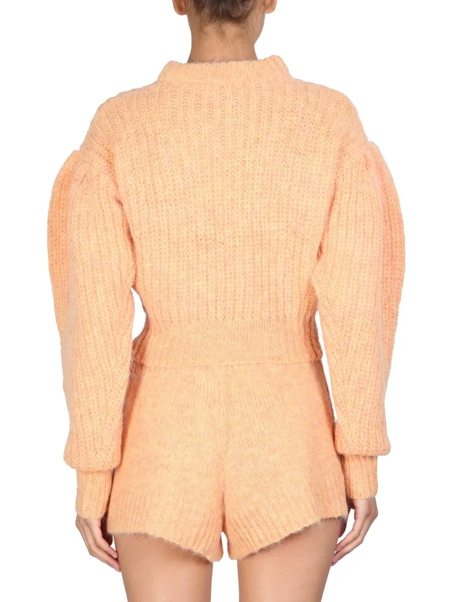 Rotate Adley Logo Intarsia Knit Jumper