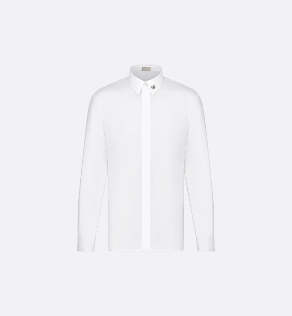 Shirt With Embroidered Bee Jewel
