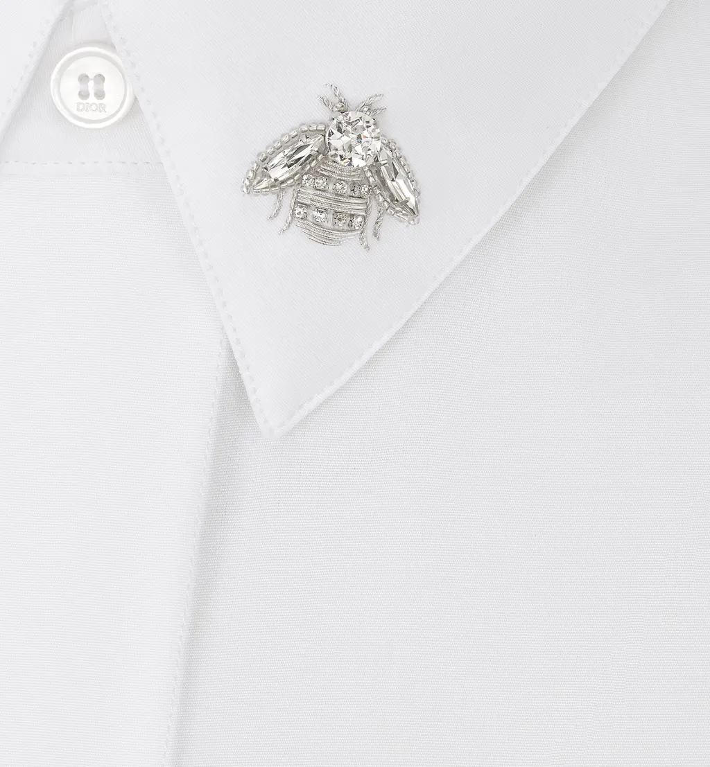 Shirt With Embroidered Bee Jewel