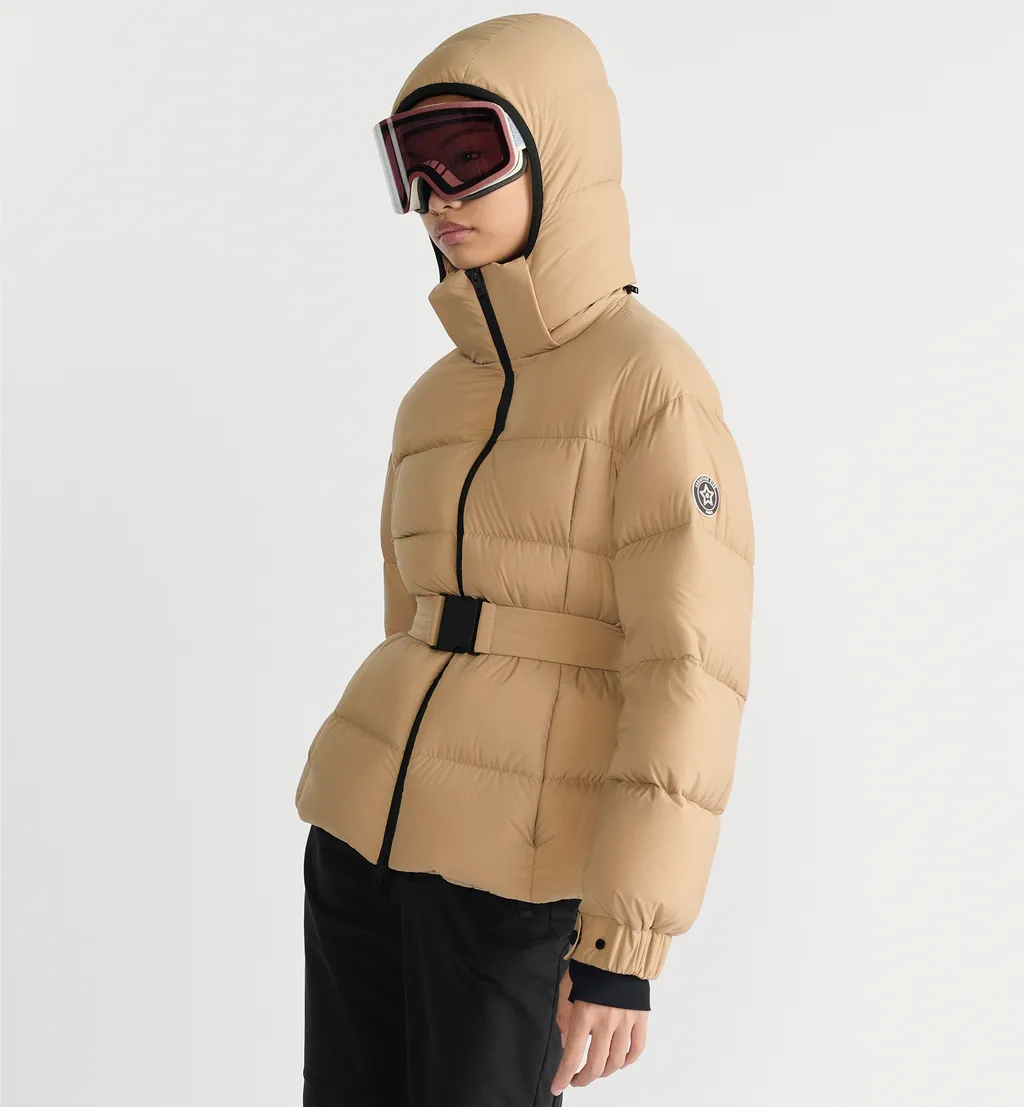 Dioralps Belted Puffer Jacket With Hood