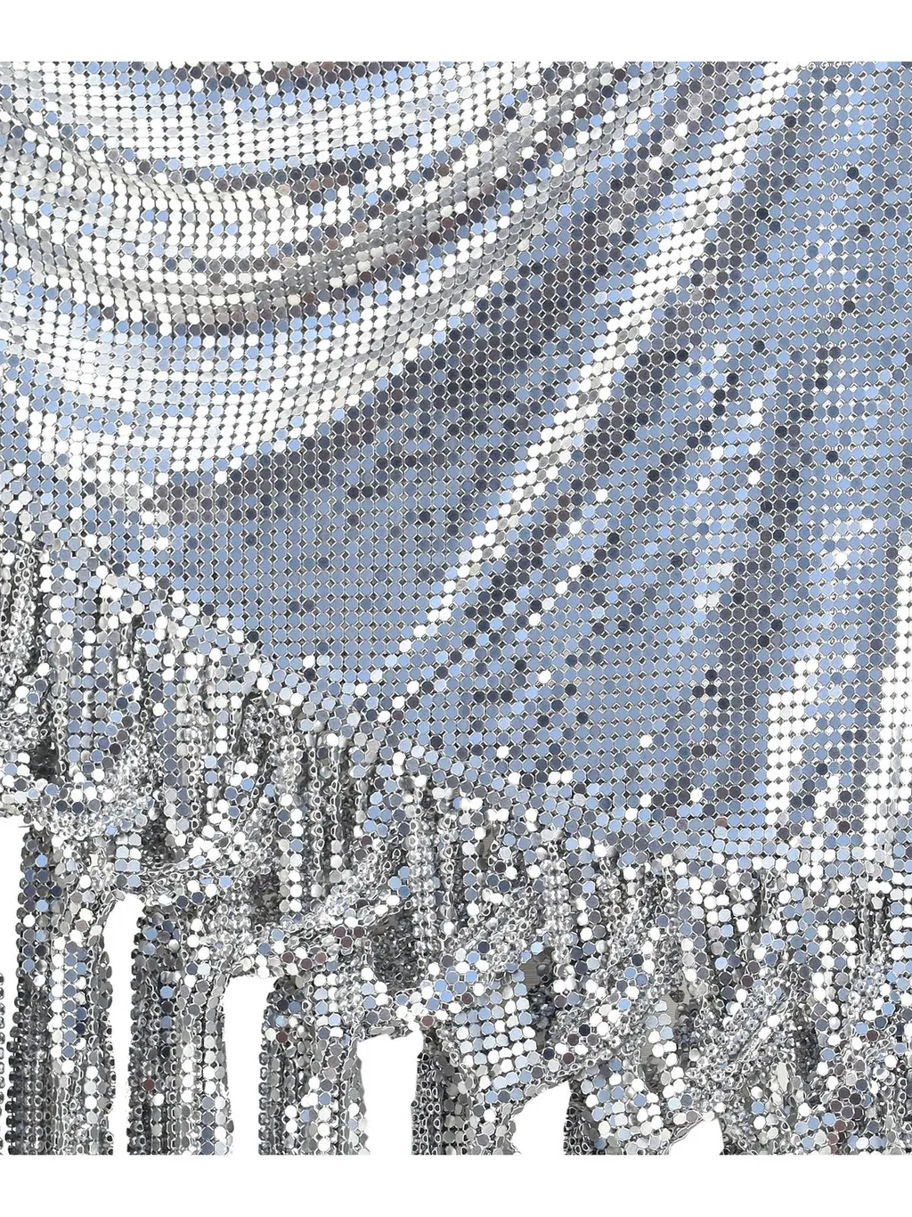 Rabanne Chainmail Embellished Fringed Belt