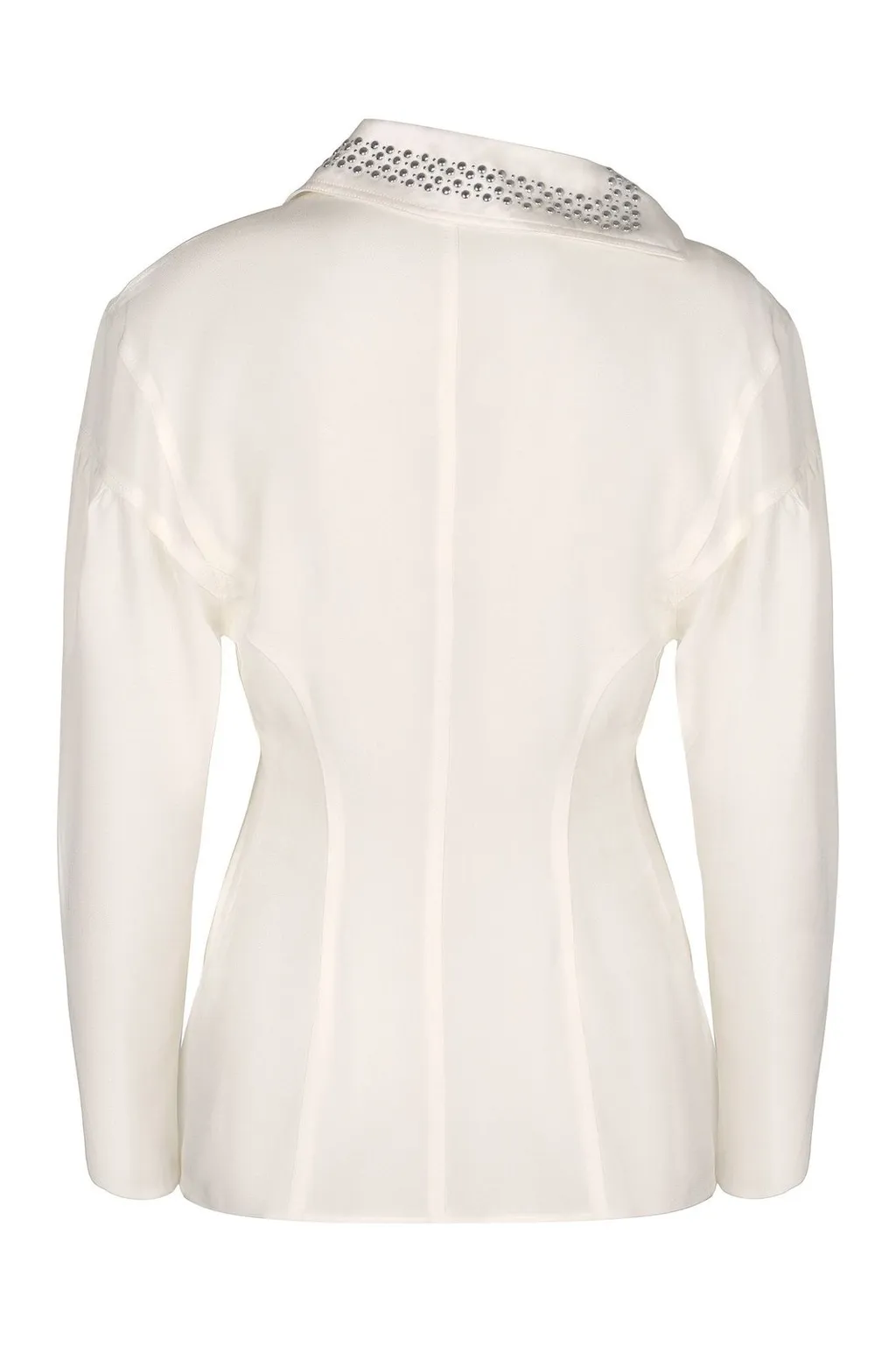 Rabanne Stud Detailed Long-Sleeved Top