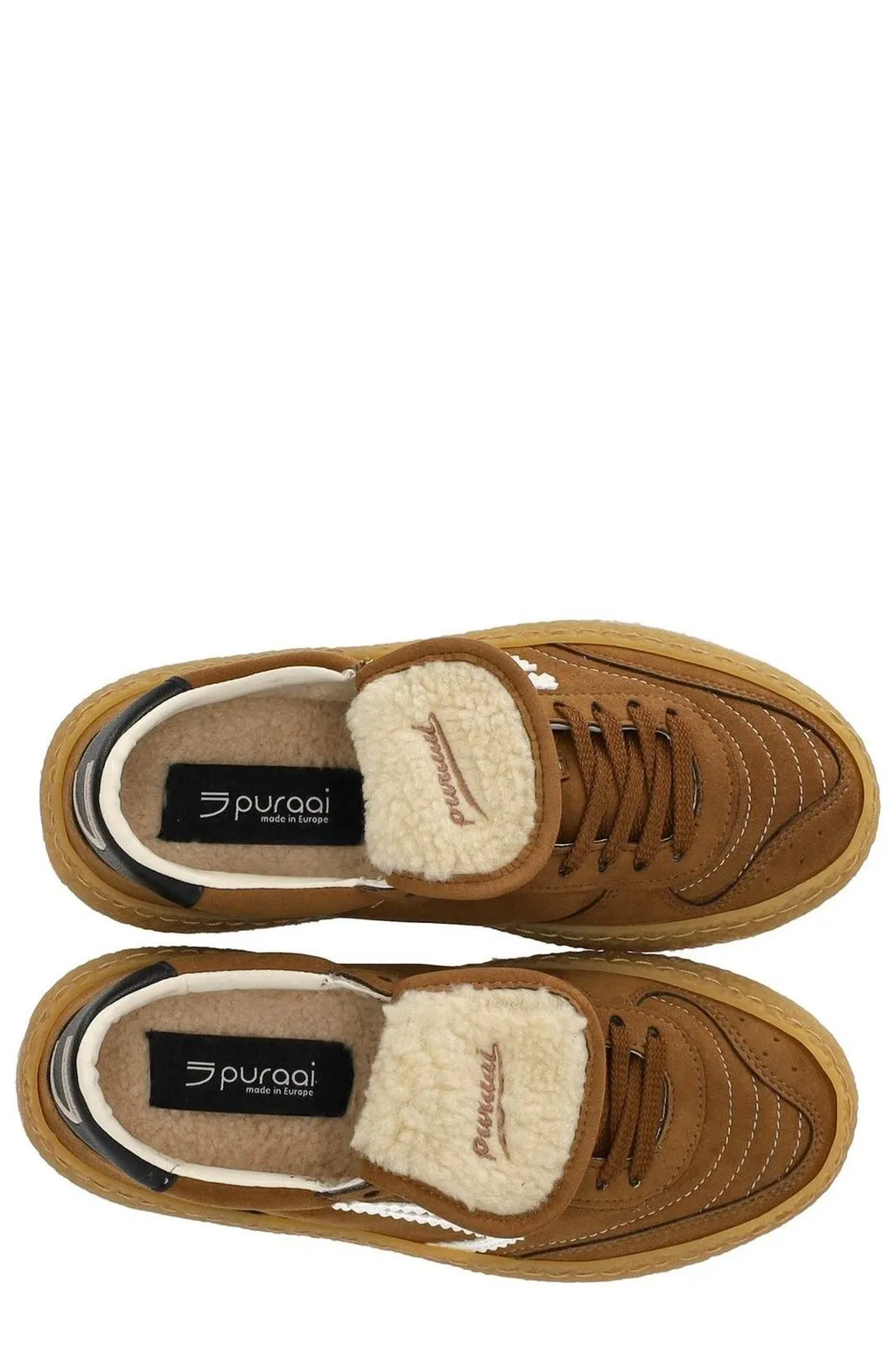 Puraai 4.05 Polly Tab Tongue Lace-Up Sneakers