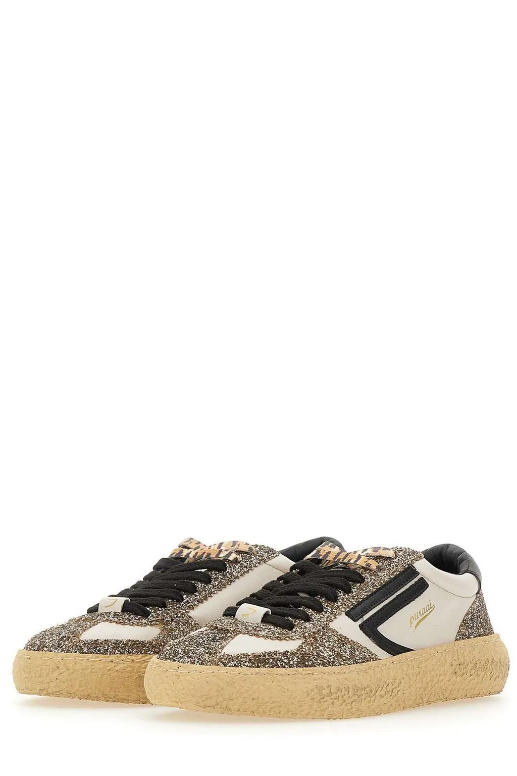 Puraai Vintage Glitter Sneakers