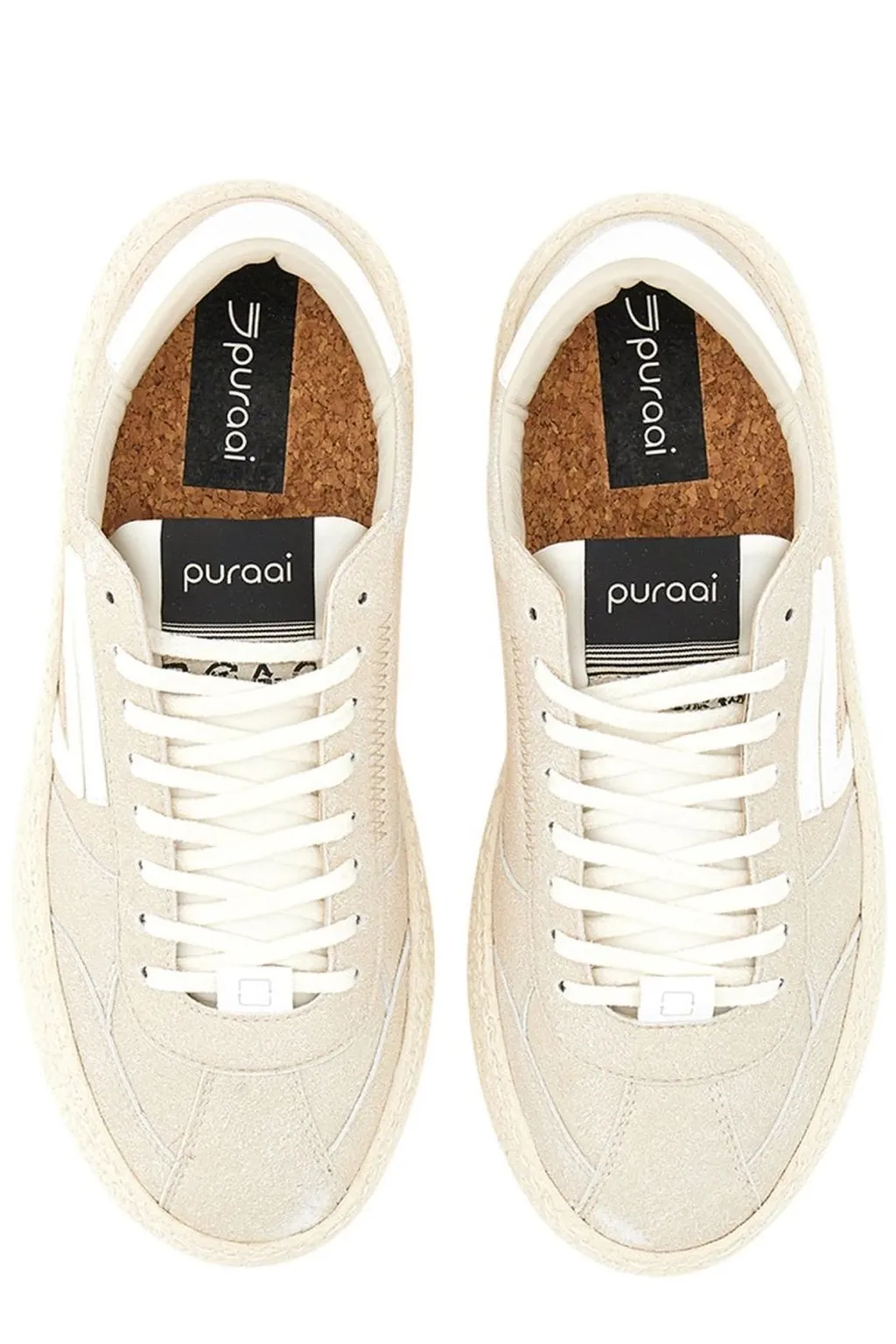 Puraai Almond-Toe Lace-Up Sneakers