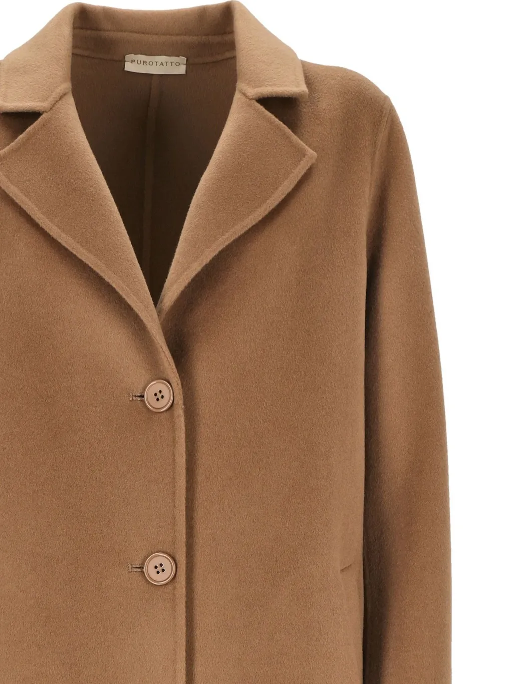 Purotatto Buttoned Wool Coat