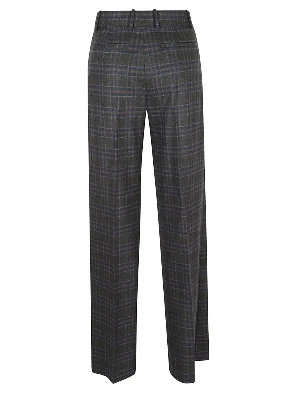 Ql2 Pleated Check Pants