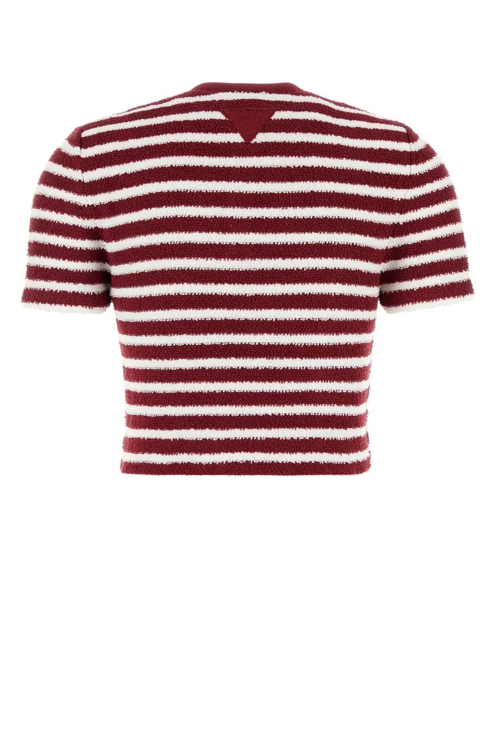 Prada Striped Straight Hem Polo Top
