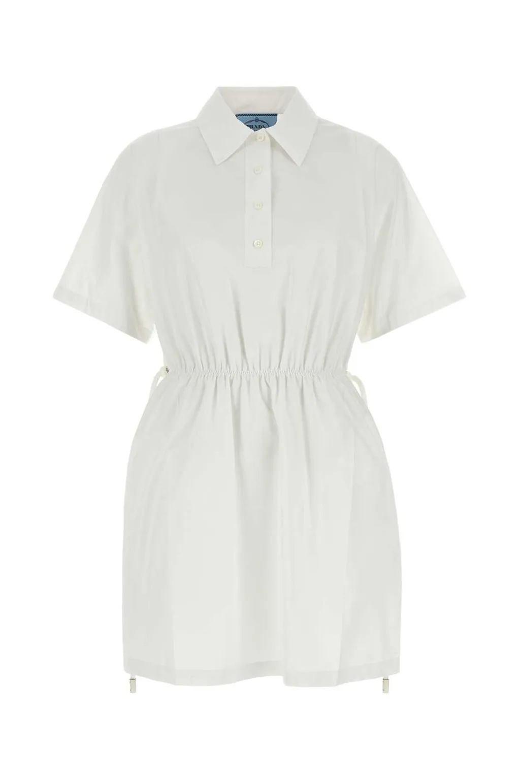 Prada Short-Sleeved Drawstring Dress