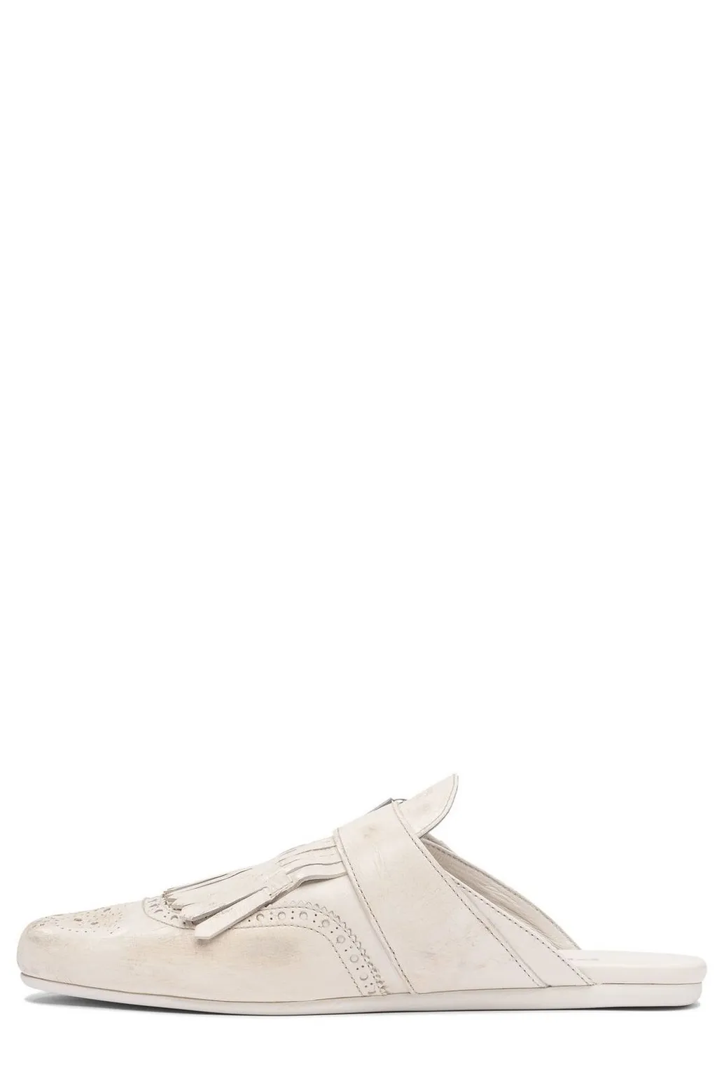 Prada Fringe-Detailed Slip-On Mules