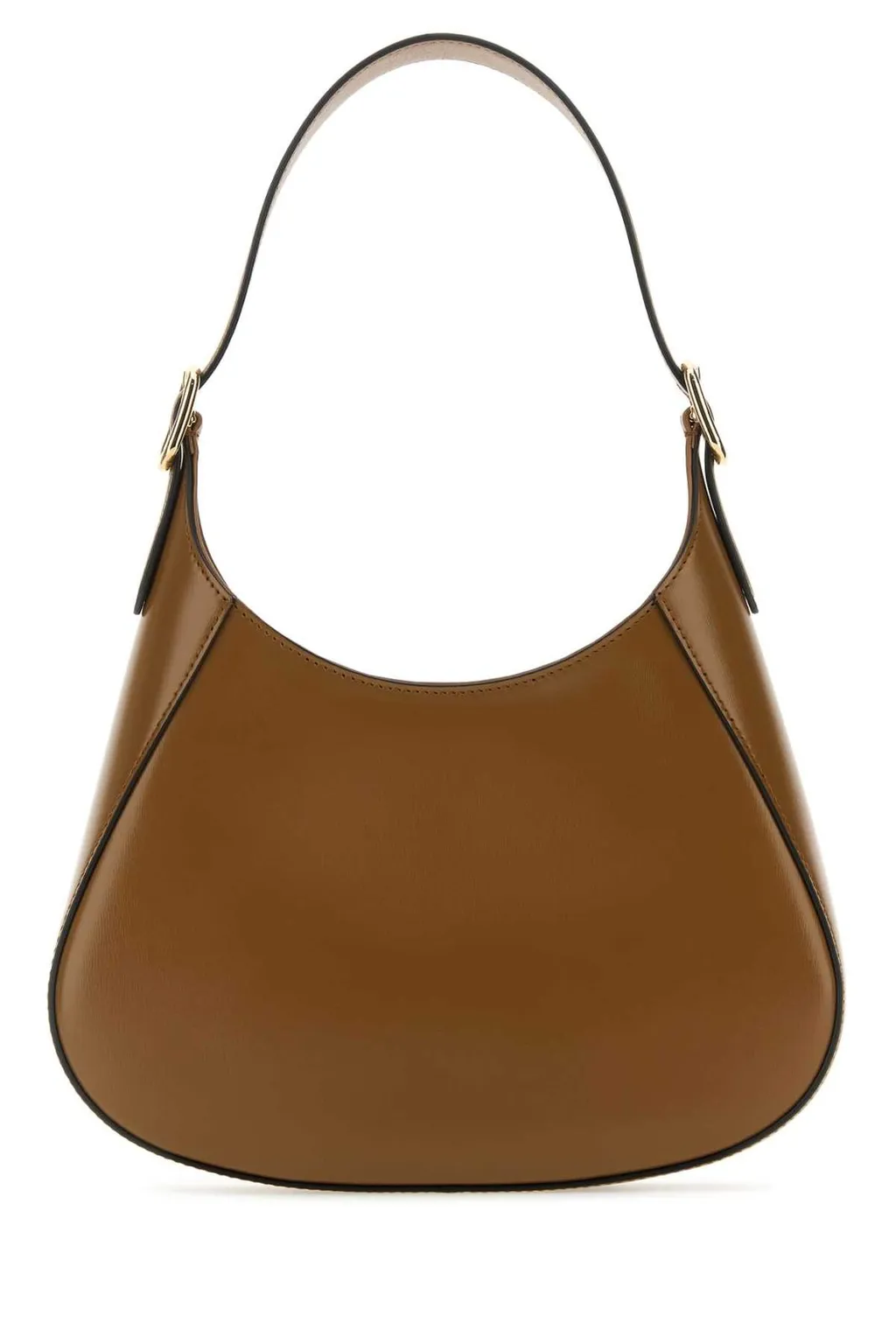 Prada Logo Plaque Zip-Up Hobo Bag