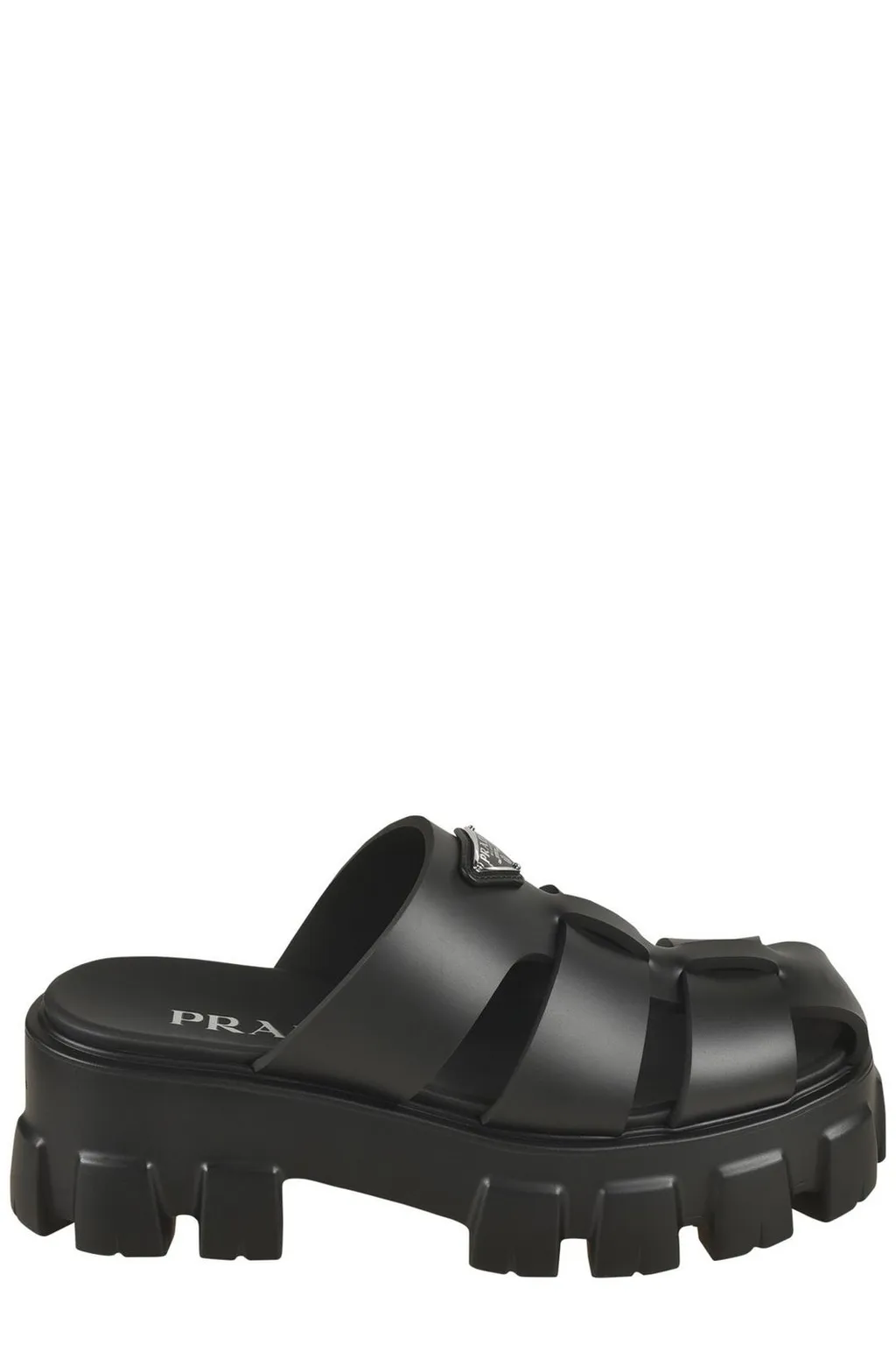 Prada Monolith Caged Mules