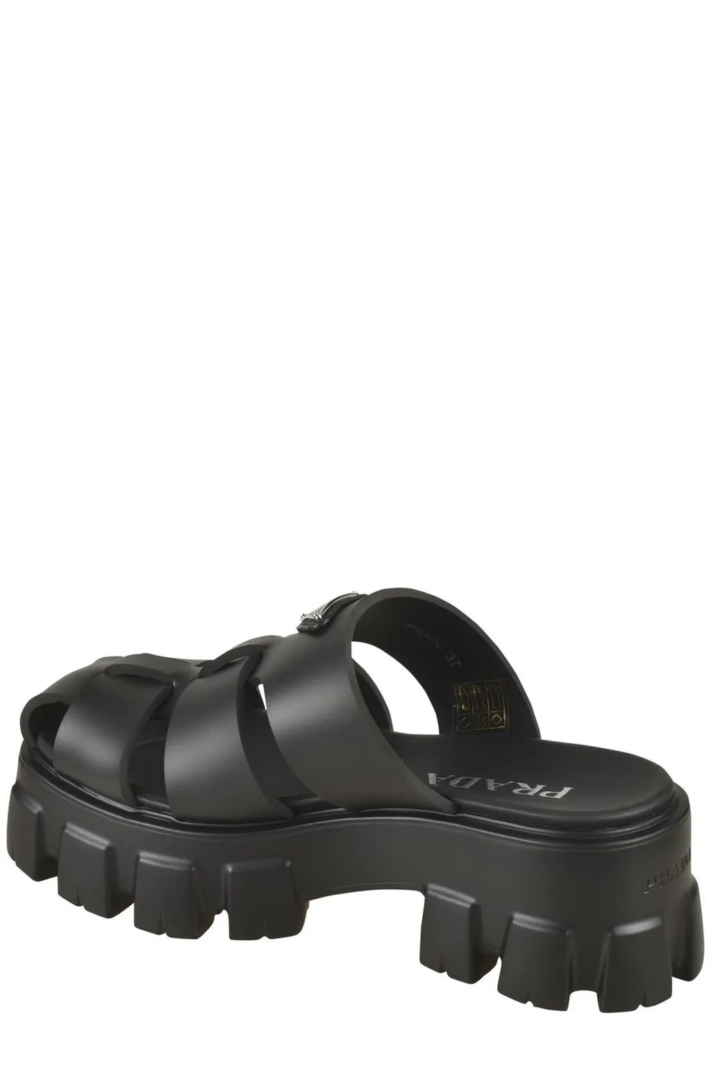 Prada Monolith Caged Mules