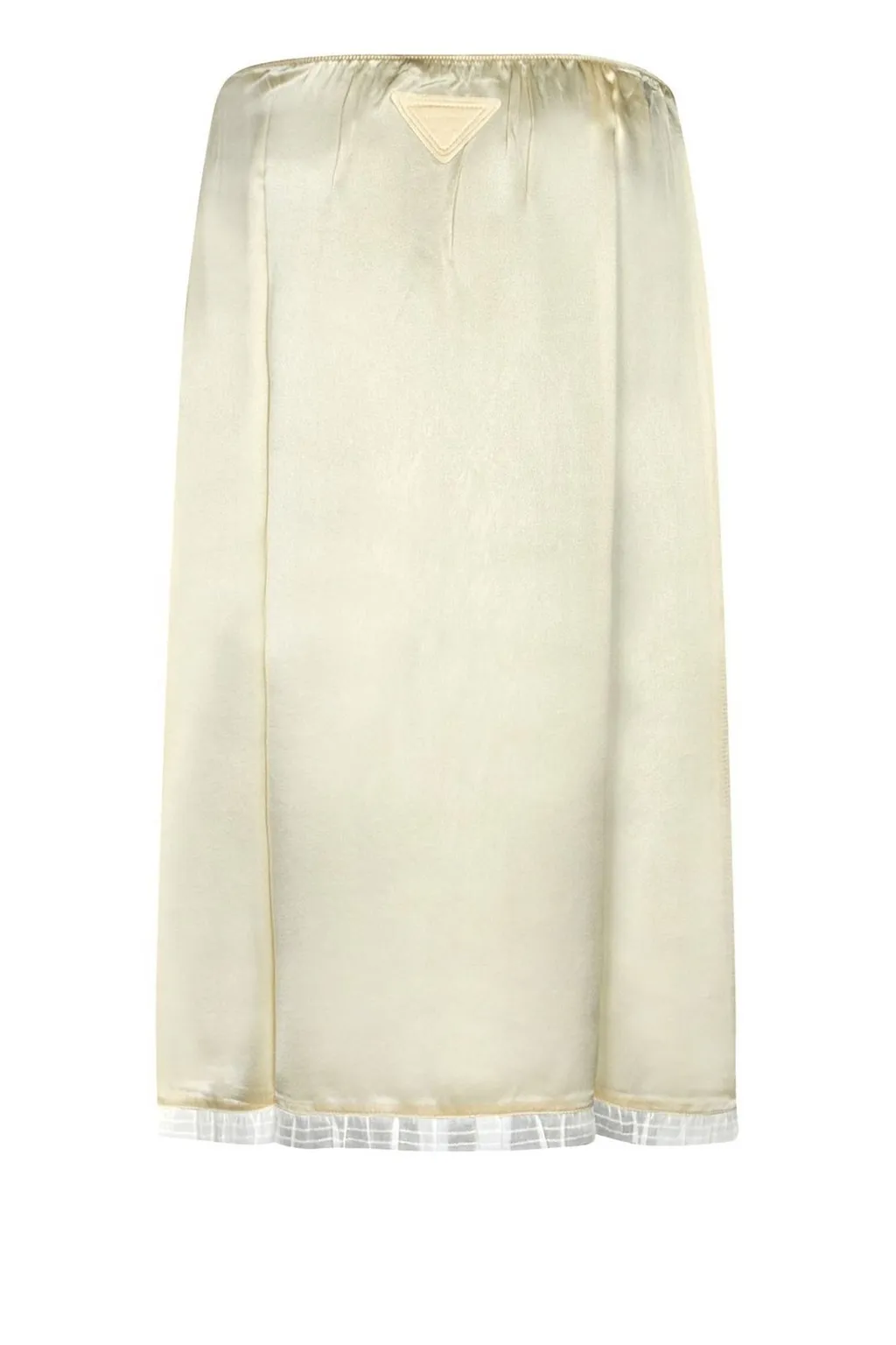 Prada Satin Midi Skirt