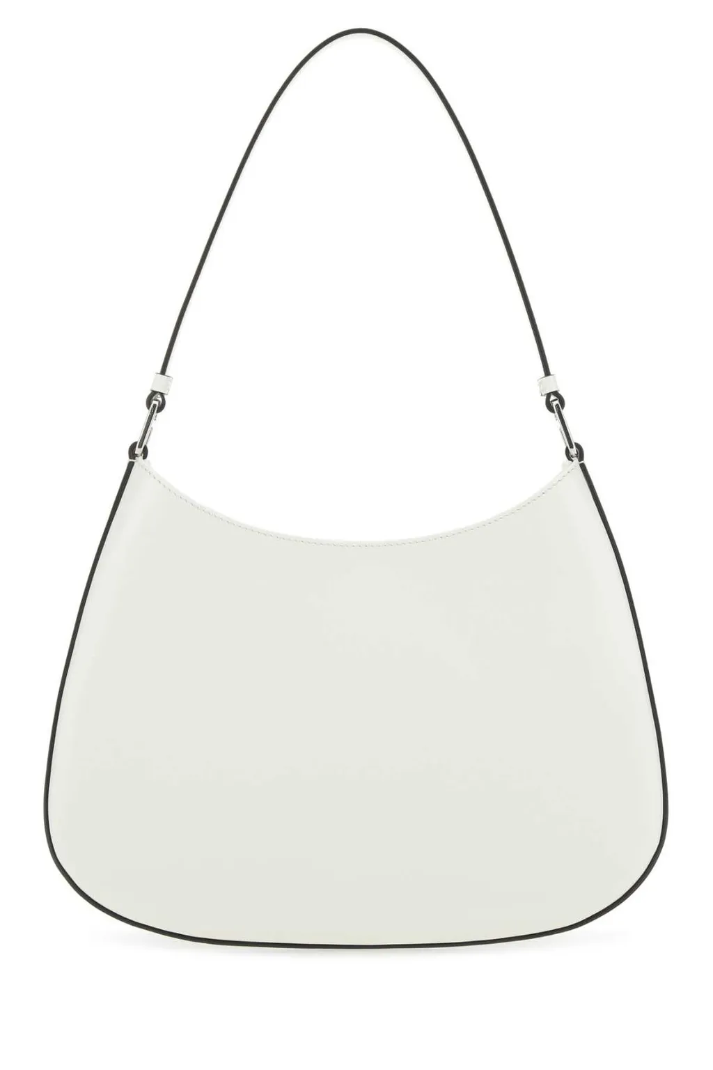 Prada Cleo Logo Plaque Shoulder Bag