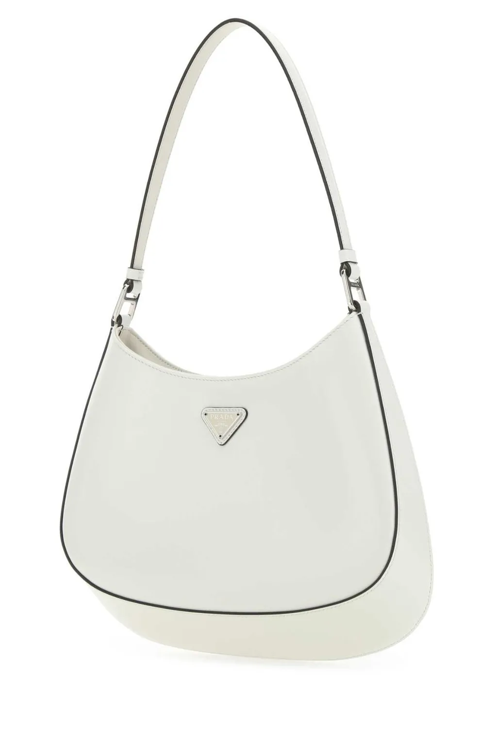 Prada Cleo Logo Plaque Shoulder Bag