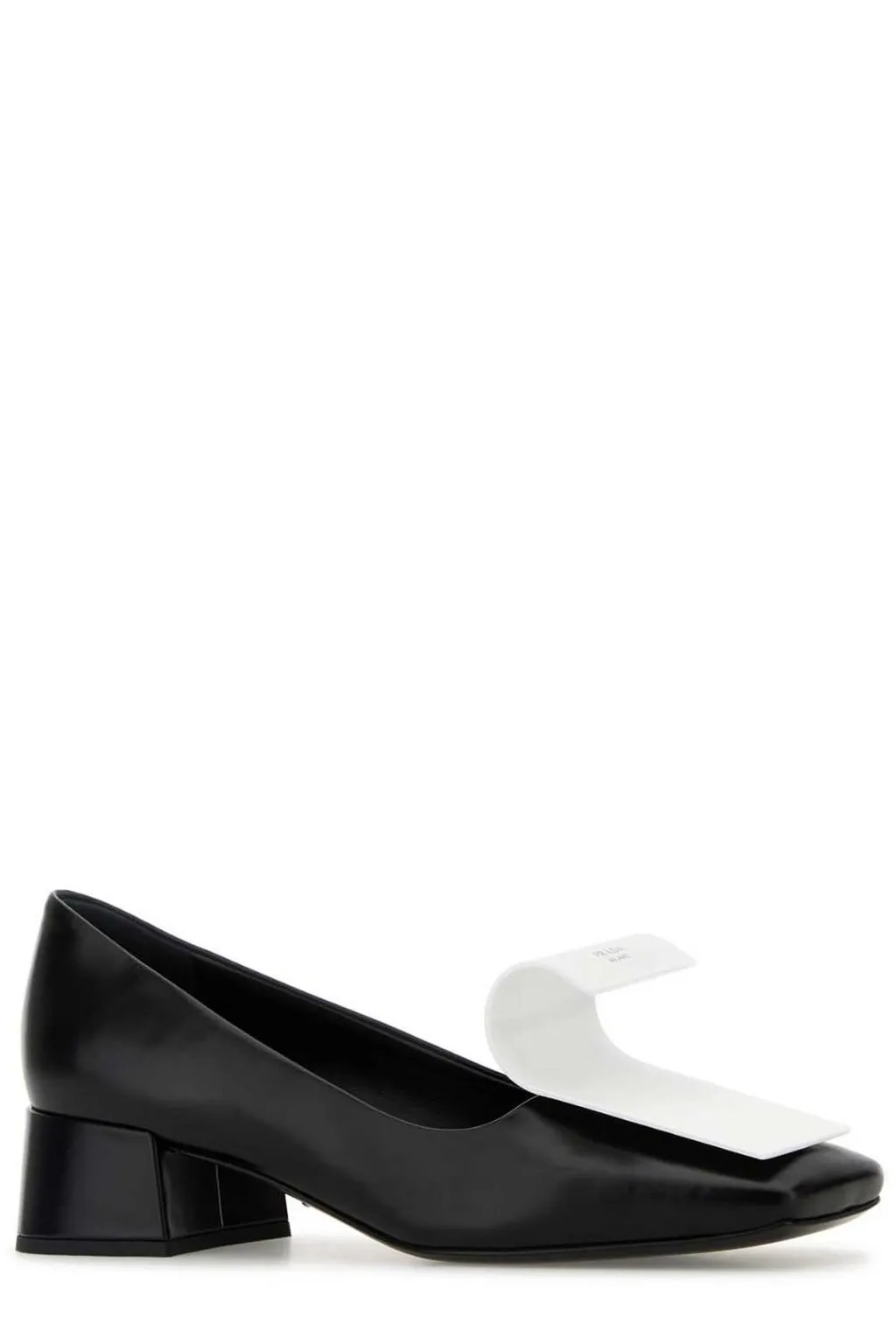 Prada Two-Toned Square-Toe Pumps