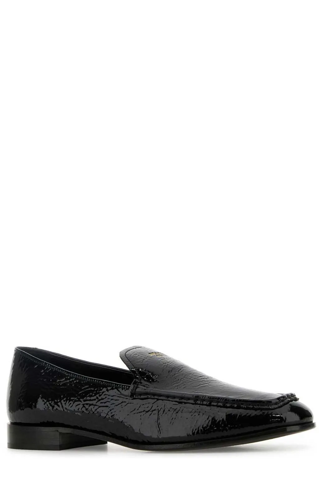 Prada Round-Toe Slip-On Loafers
