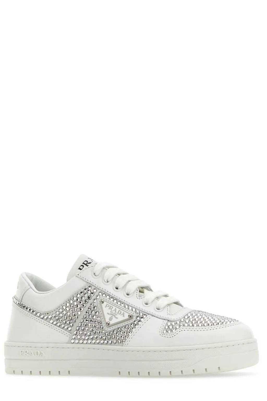 Prada Embellished Low-Top Sneakers