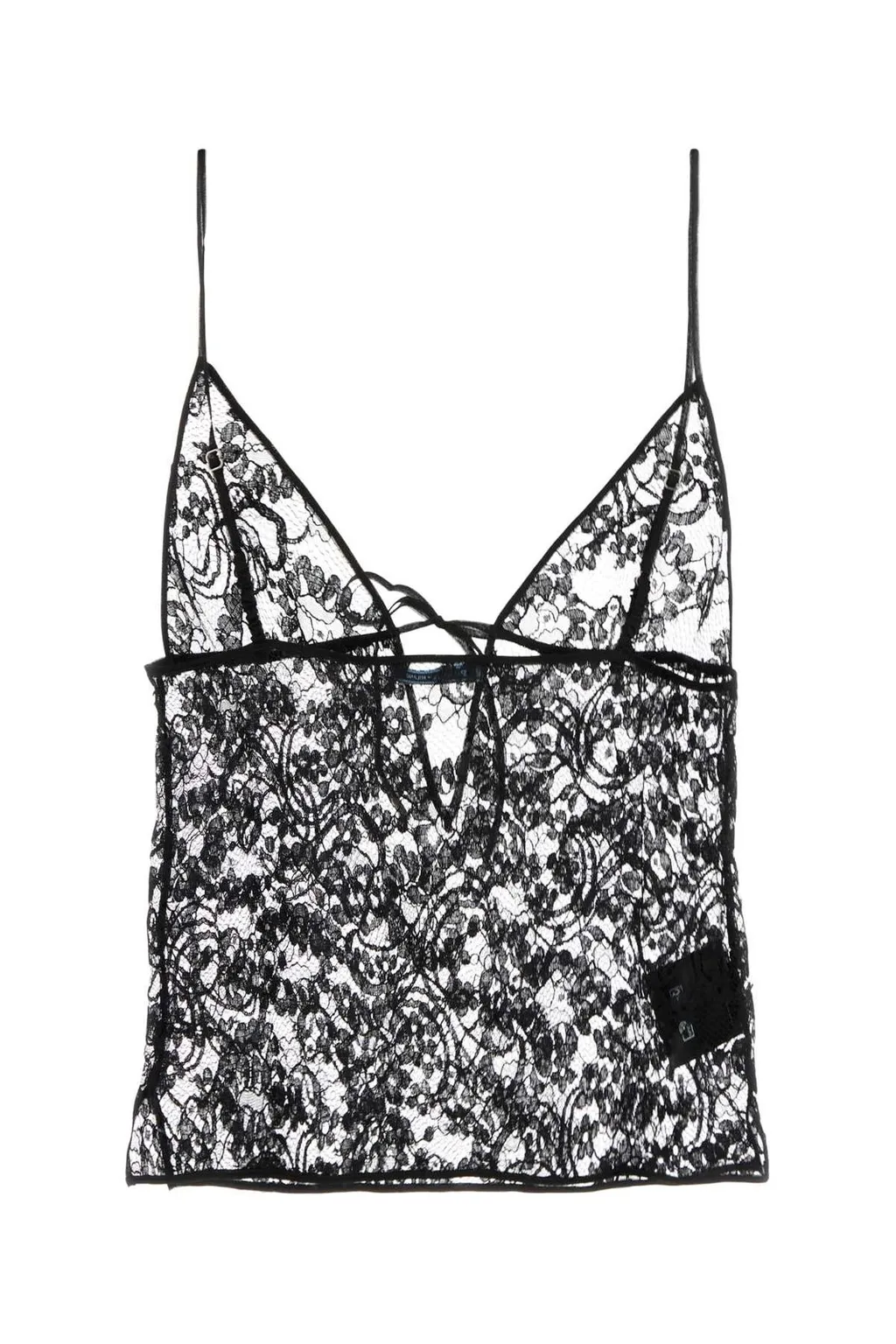 Prada V-Neck Laced Top