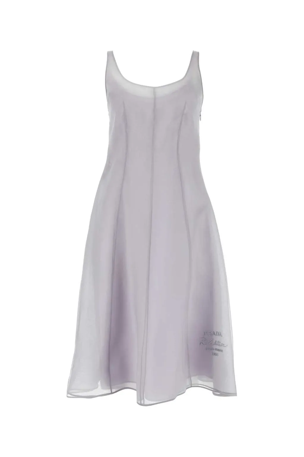 Prada Scoop Neck Sleeveless Midi Dress