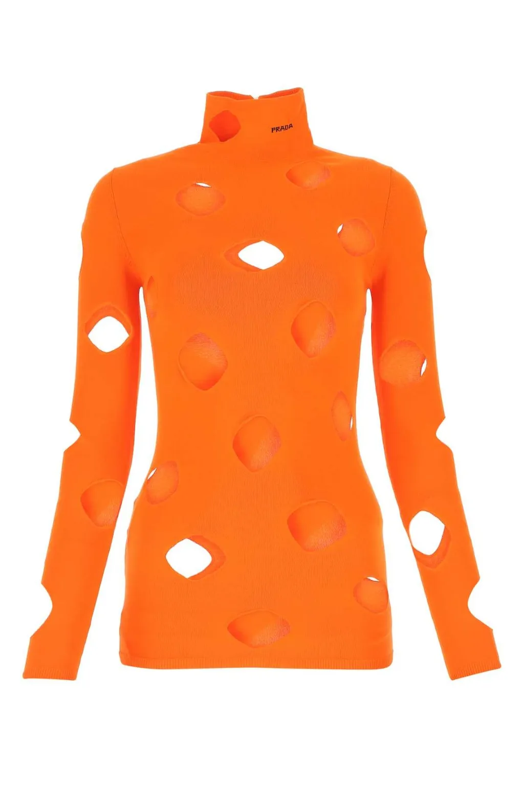 Prada Cut-Out Turtleneck Jumper