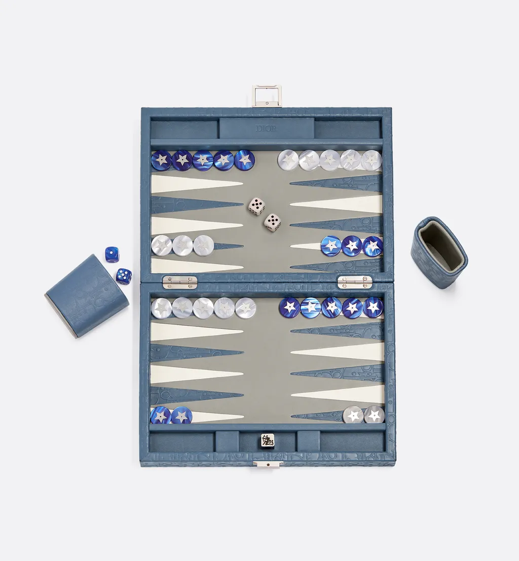 Small Leather Backgammon