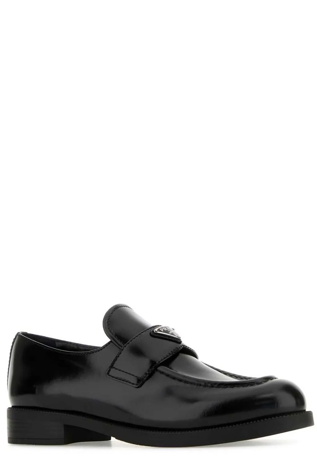 Prada Triangle-Logo Slip-On Loafers