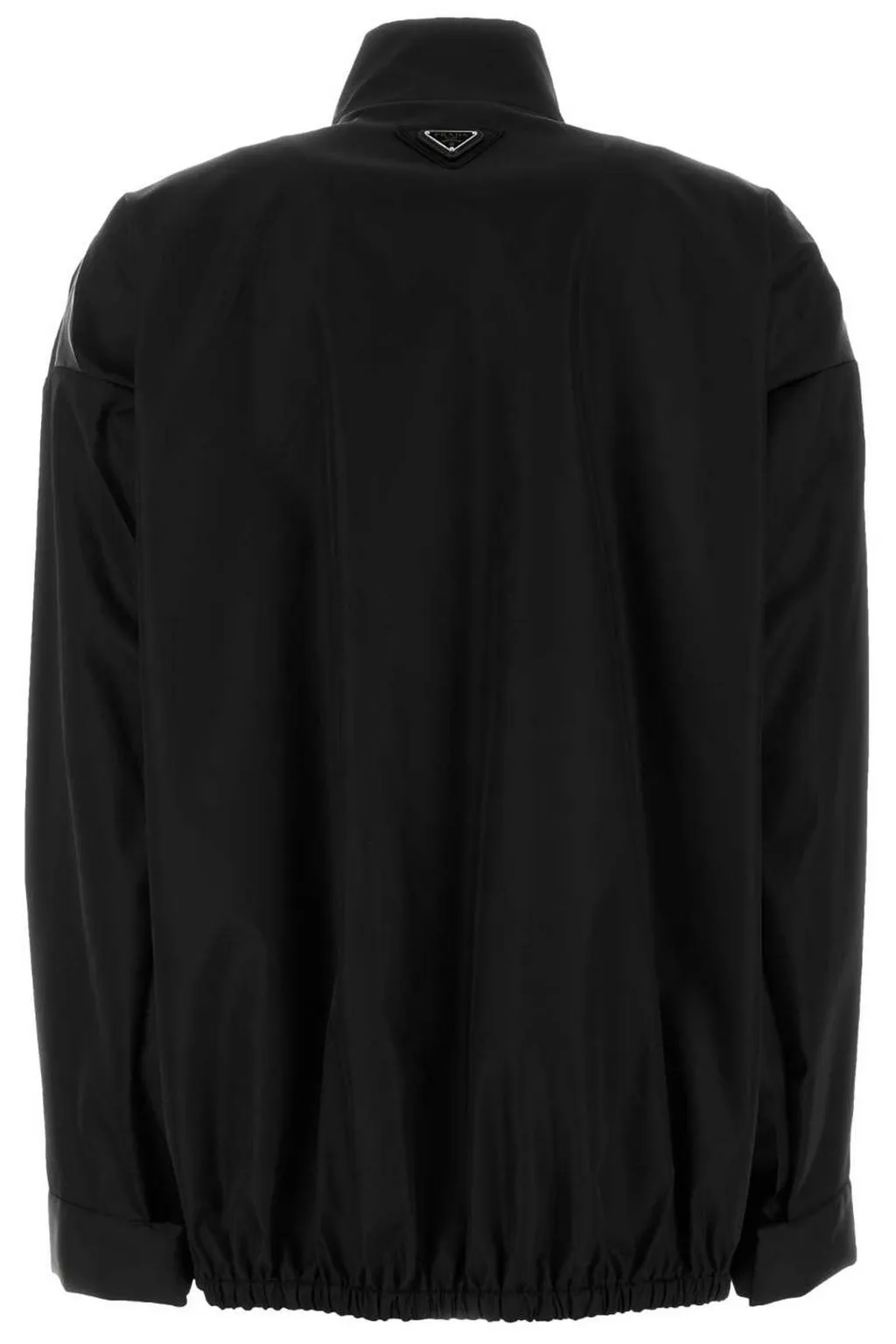 Prada Triangle-Logo Zipped Oversized Jacket
