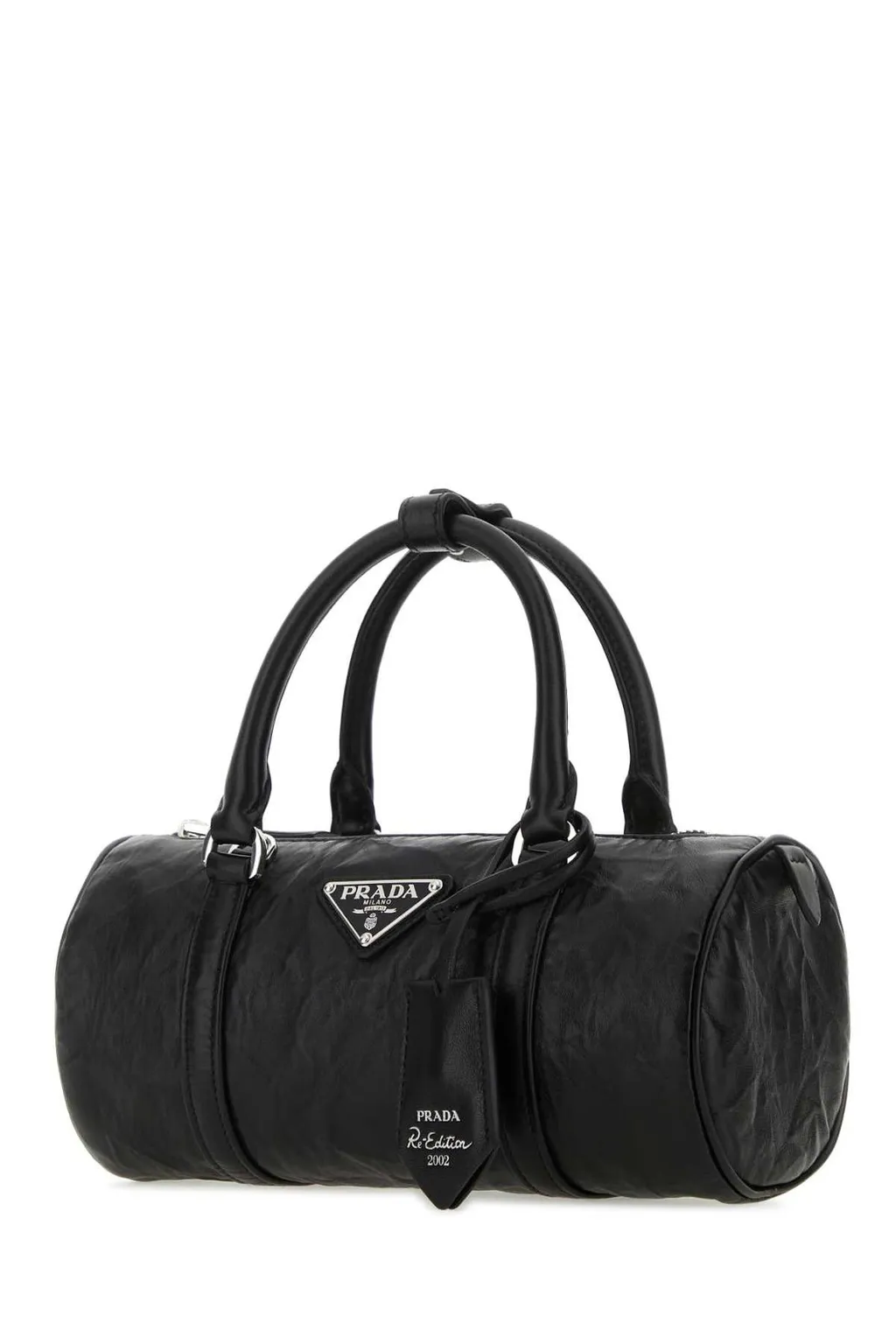 Prada Logo-Plaque Top Handle Bag
