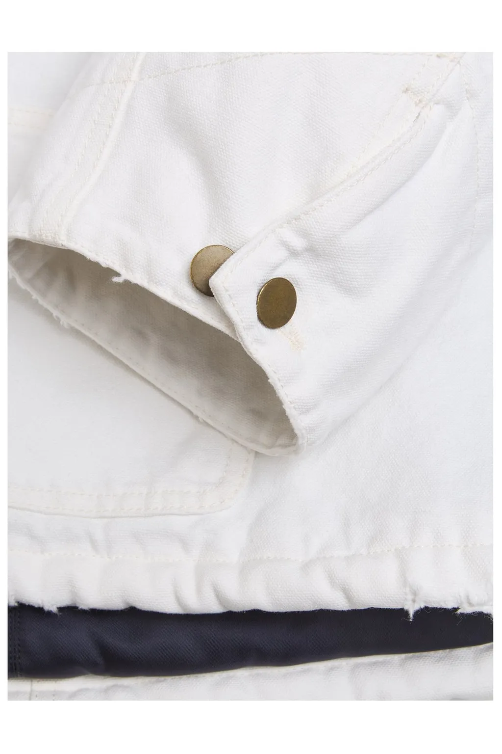 Prada Long-Sleeved Button-Up Distressed Jacket