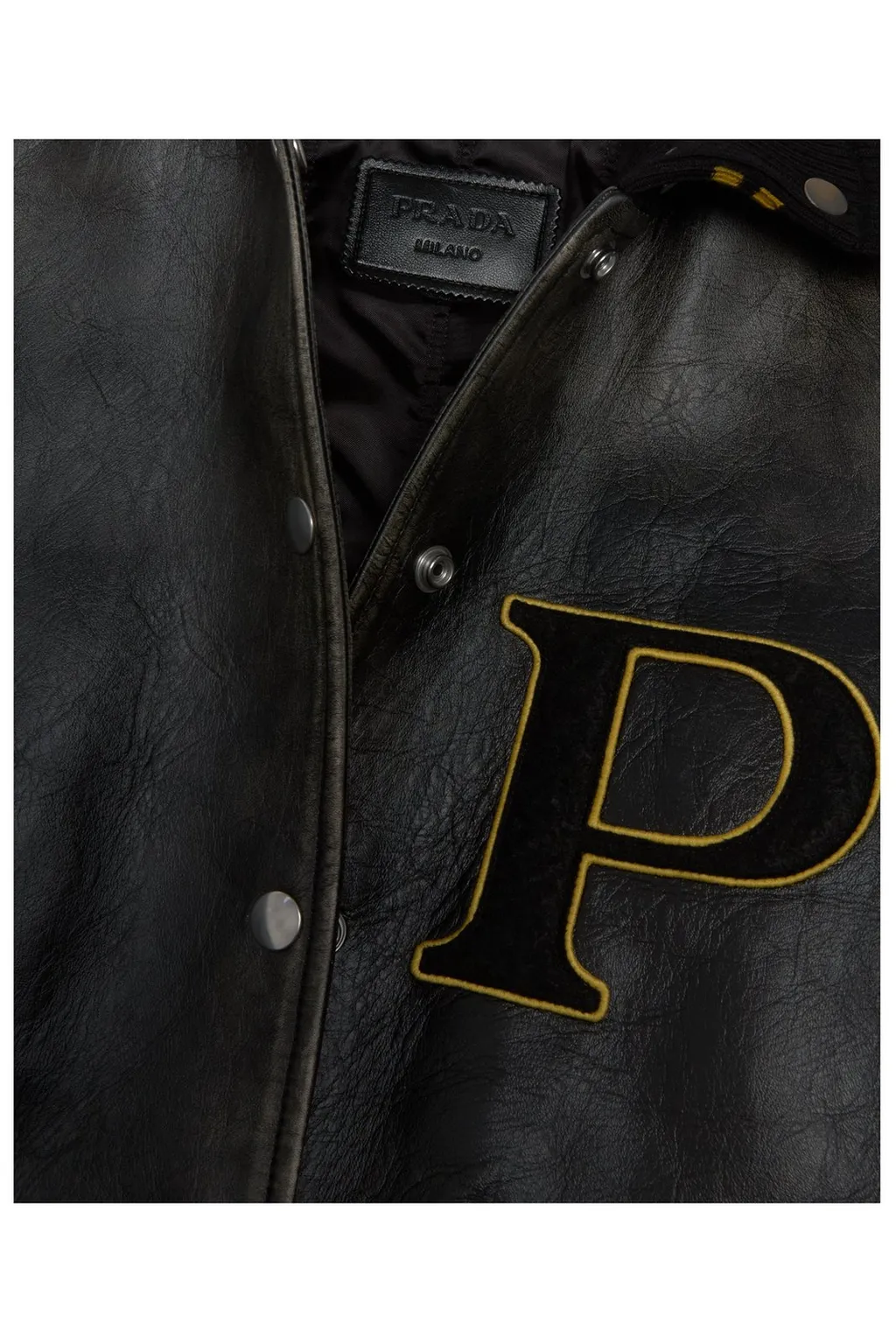 Prada Button-Up Leather Jacket
