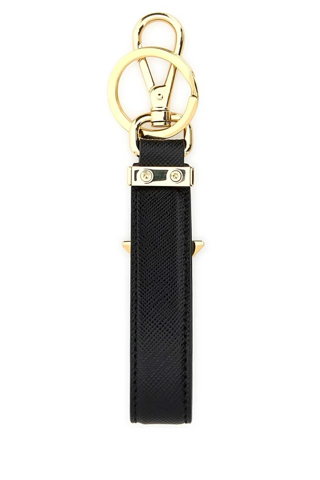 Prada Logo Plaque Key Ring