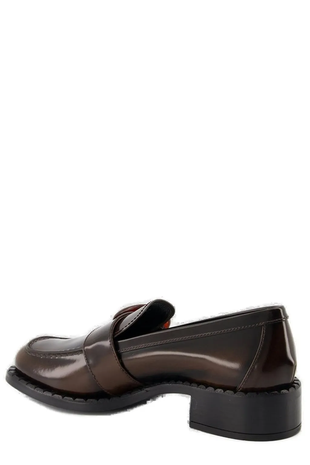 Prada Logo-Engraved Buckled Loafers