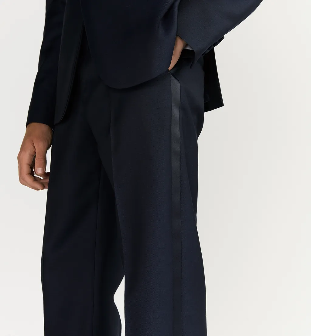Pants With Satin Detailing