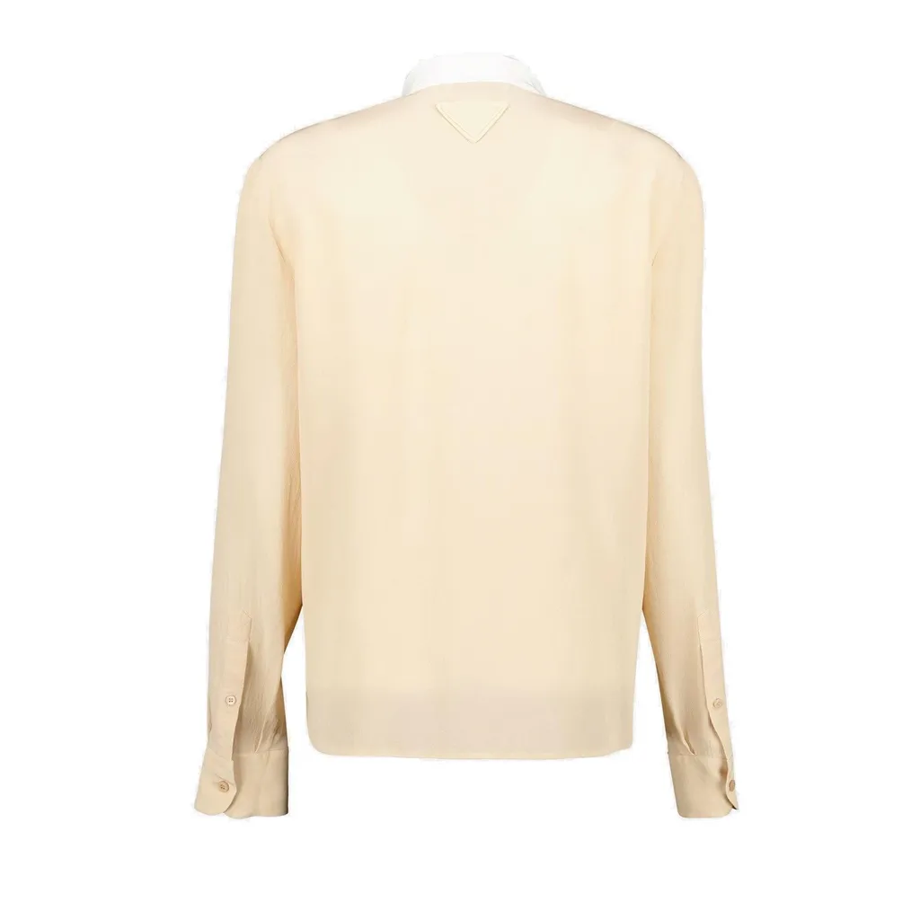 Prada Tie-Fastened Button-Down Shirt
